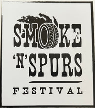 Load image into Gallery viewer, Square Smoke ‘N’ Spurs Decal Oval
