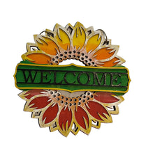 Load image into Gallery viewer, Welcome Sunflower sign
