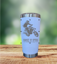 Load image into Gallery viewer, Ticket and Tumbler deal! Engraved cup! Smokes ‘N’ Spurs get Free Personalization

