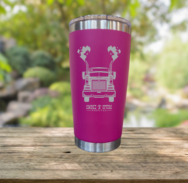 Ticket and Tumbler deal!!Smoke ‘N’ Spurs, get Free personalization PINK.