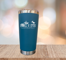 Load image into Gallery viewer, BLUE Engraved Cup Smoke ‘N’ Spurs Free Personalization with purchased ticket!
